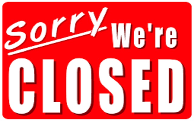 chamber of commerce oberlin ks-closed sign